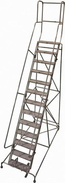 Cotterman D0470039-17 Steel Rolling Ladder: 13 Step