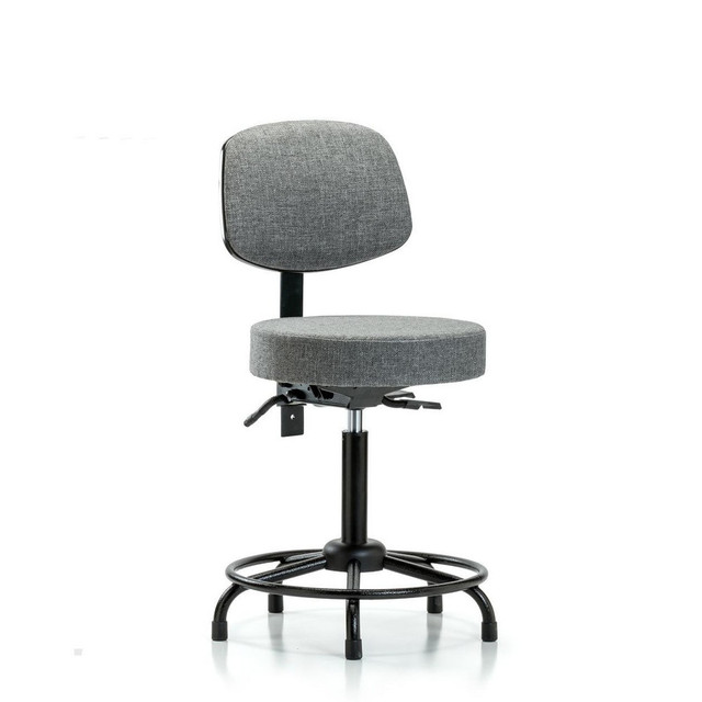 Blue Ridge Ergonomics MSC42985 Adjustable Height Swivel Stool: Olefin, 24" Seat Width, 24" Seat Depth