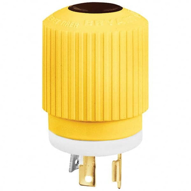 Bryant Electric 70630NPCR Locking Inlet: Plug, Industrial, L6-30P, 250V, White & Yellow