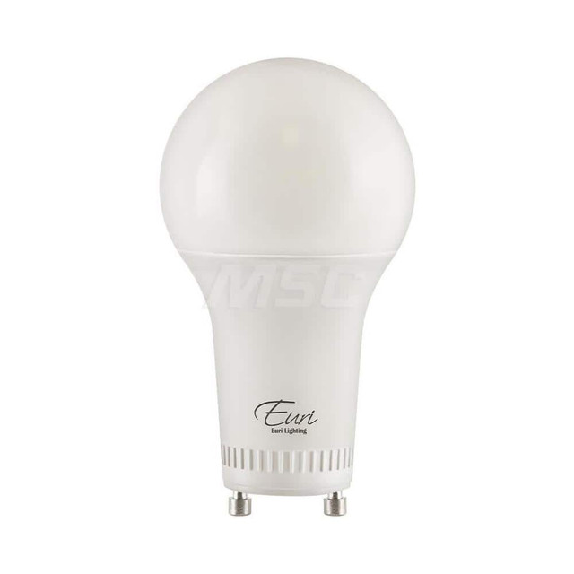 Euri Lighting EA19-8W2040EG-2 Fluorescent Commercial & Industrial Lamp: 8 Watts, A19, 2-Pin Base