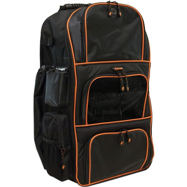 MOBILE EDGE LLC ME-BB10 Mobile Edge Deluxe Carrying Case, 24inH x 17inW x 10inD, Black/Orange