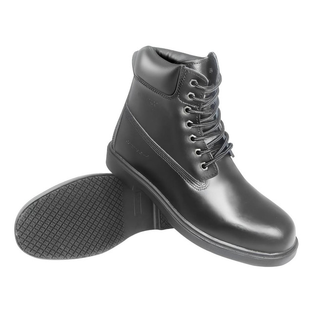 Genuine Grip 760-6.5W Work Boot: 6" High, Leather, Plain Toe