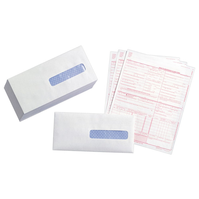 QUALITY PARK PRODUCTS 21432 Quality Park #10 Medical Claim Business Right Window Envelopes, Gummed Seal, White, Box Of 500