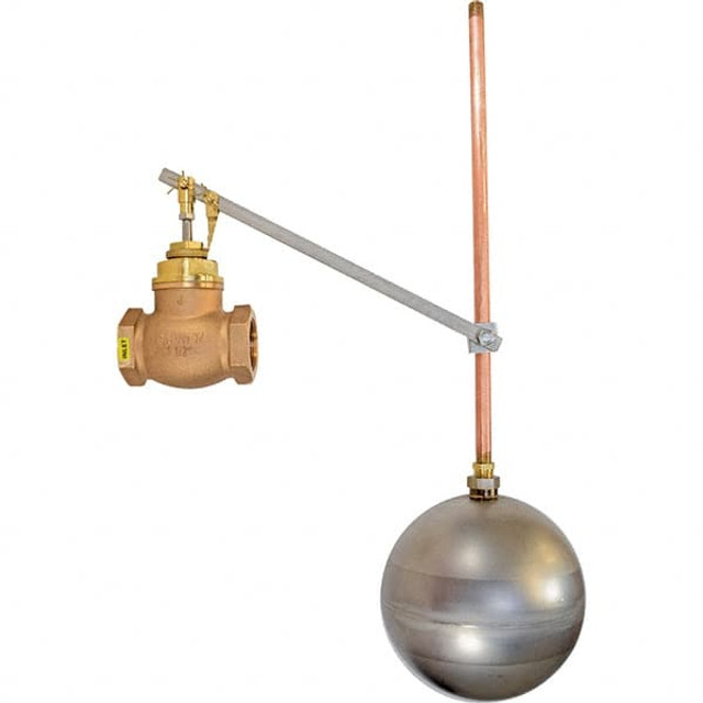 Control Devices GHL100-GR 1" Pipe, Brass & Bronze, Globe Pattern-Single Seat, Mechanical Float Valve