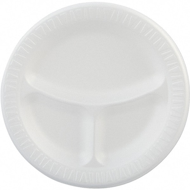 DART DCC9CPWQR Plate: Foam, White
