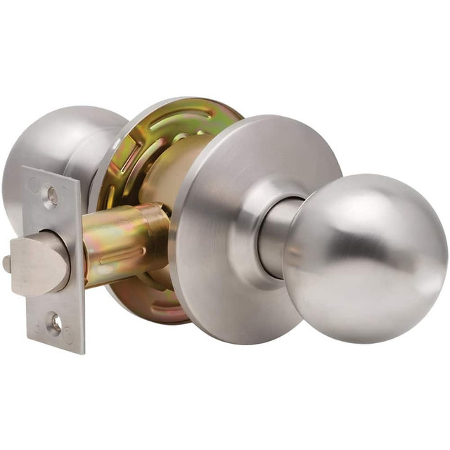 Dexter C2000-PASS-B-63 Knob Locksets; Type: Passage ; Key Type: Keyed Different ; Material: Metal ; Finish/Coating: Satin Stainless Steel ; Compatible Door Thickness: 1-3/8" to 1-3/4" ; Backset: 2.75