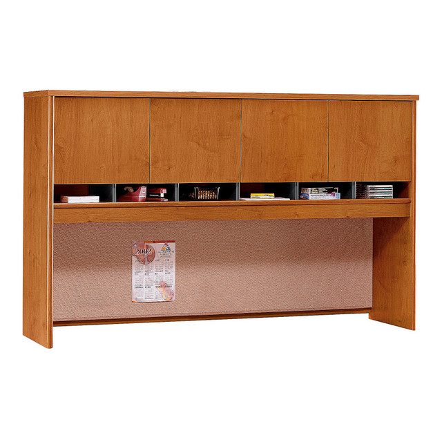 BUSH INDUSTRIES INC. WC72477K Bush Business Furniture Components 4 Door Hutch, 72inW, Natural Cherry, Standard Delivery BUSH INDUSTRIES INC. WC72477K Bush Business Furniture Components 4 Door Hutch, 72inW, Natural Cherry, Standard Delivery