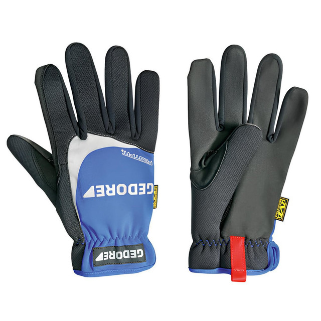 Gedore 1938614 Work & General Purpose Gloves; Glove Type: General Purpose ; Application: Protection Against Mechanical Risks ; Lining Material: Synthetic ; Back Material: Synthetic ; Cuff Material: Leather ; Cuff Style: Slip-On