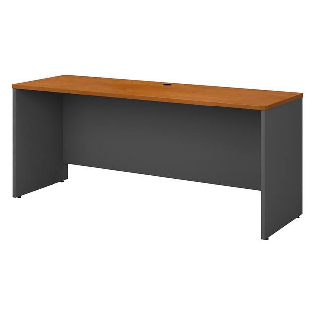 BUSH INDUSTRIES INC. WC72426 Bush Business Furniture Components 72inW Credenza Computer Desk Natural Cherry/Graphite Gray, Standard Delivery