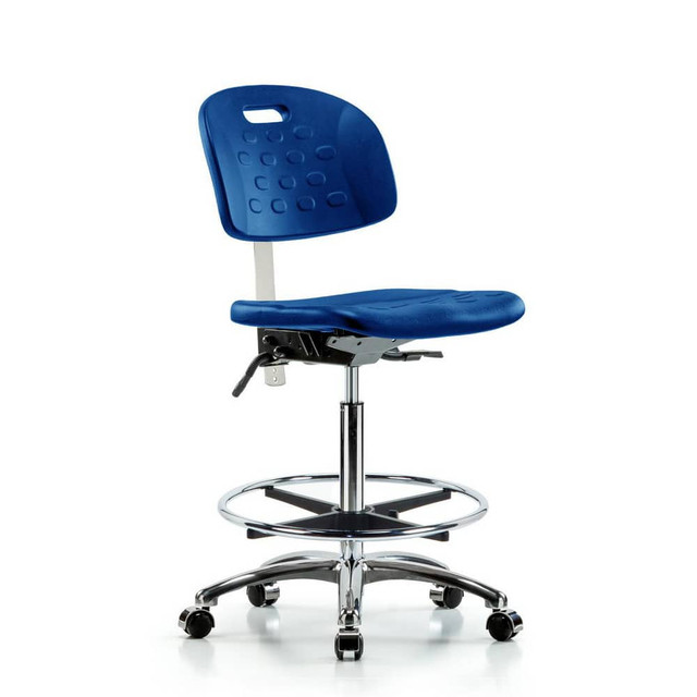 Blue Ridge Ergonomics MSC40052 Task Chair: Polyurethane, Blue