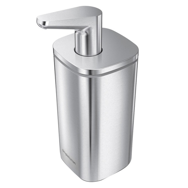 SIMPLEHUMAN LLC KT1183 simplehuman Liquid Soap And Hand Sanitizer Pulse Pump, 10 Oz, Brushed Stainless Steel SIMPLEHUMAN LLC KT1183 simplehuman Liquid Soap And Hand Sanitizer Pulse Pump, 10 Oz, Brushed Stainless Steel
