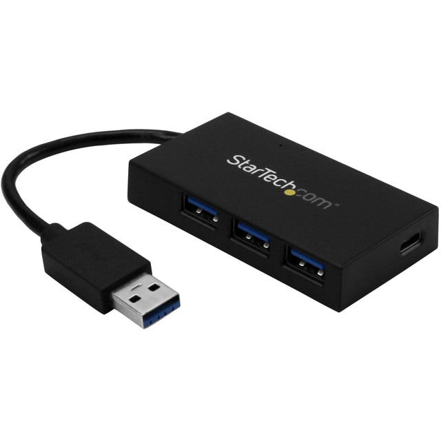 STARTECH.COM HB30A3A1CFB  4 Port USB 3.0 Hub - USB Type-A to 1x USB-C & 3x USB-A SuperSpeed 5Gbps - USB Bus Powered - Portable/Laptop USB 3.1 Gen 1 Hub - USB Bus Powered 4 port USB 3.0 hub