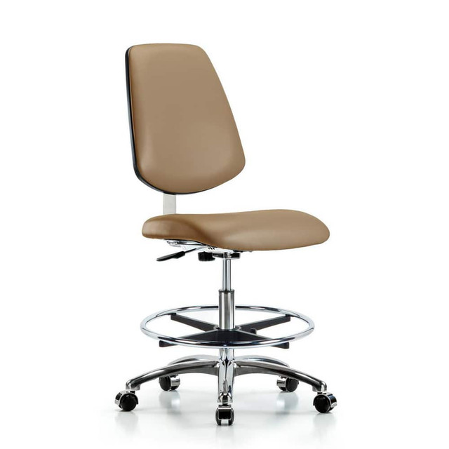 Blue Ridge Ergonomics MSC40365 Task Chair: Vinyl, Taupe