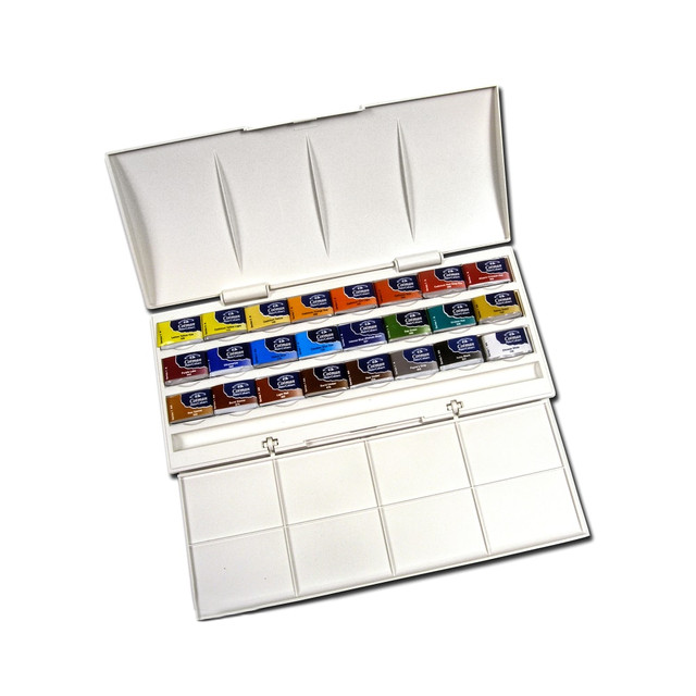 COLART FINE ART & GRAPHICS LTD. 0390084 Winsor & Newton Cotman Watercolor Studio Set, Set Of 24