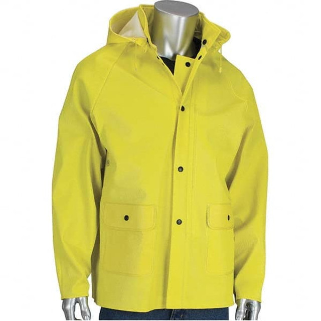 Falcon 201-650J/4X Rain Jacket: Size 4X-Large, Yellow, Polyester