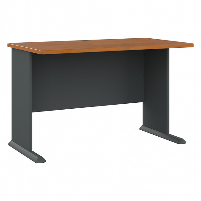 BUSH INDUSTRIES INC. WC57448 Bush Business Furniture Office Advantage 48inW Computer Desk, Natural Cherry/Slate, Standard Delivery BUSH INDUSTRIES INC. WC57448 Bush Business Furniture Office Advantage 48inW Computer Desk, Natural Cherry/Slate, Standard Delivery