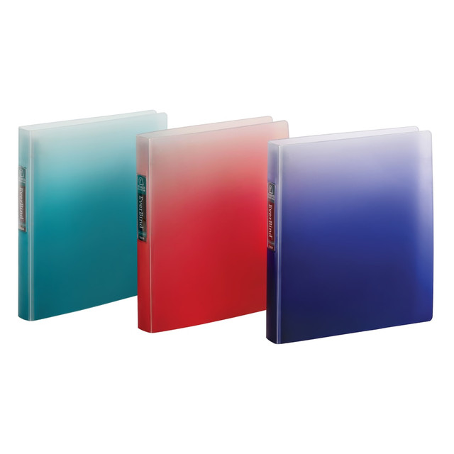 OFFICE DEPOT OD07000  Brand Everbind Fashion 3-Ring Binder, 1in Round Rings, Ombre Smoke, Pack Of 12