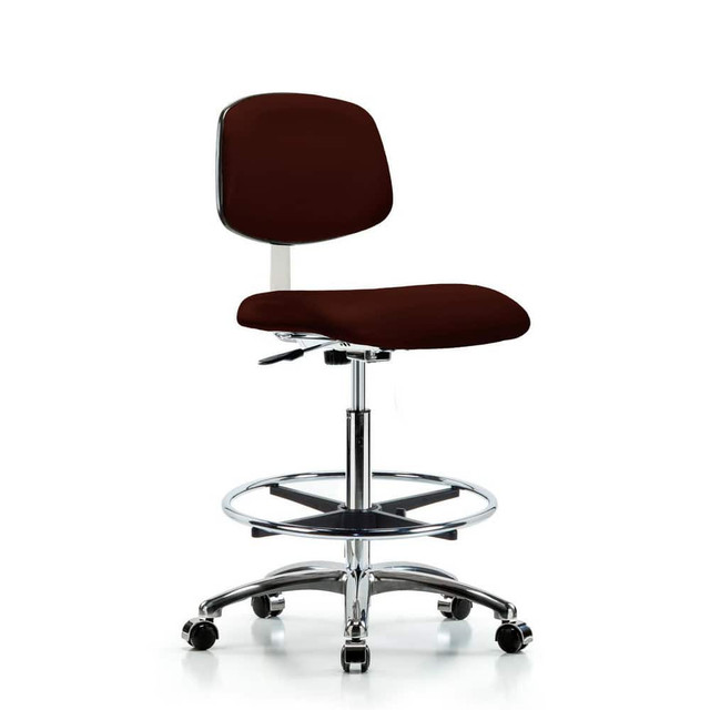 Blue Ridge Ergonomics MSC40243 Task Chair: Vinyl, Burgundy