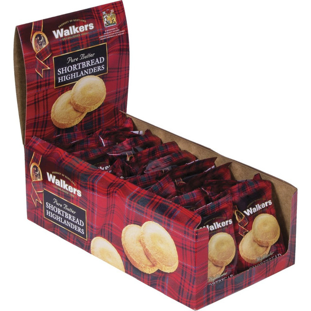 OFFICE SNAX, INC. Office Snax W1177D Walkers Cookies Shortbread Highlanders Cookies, Box Of 18