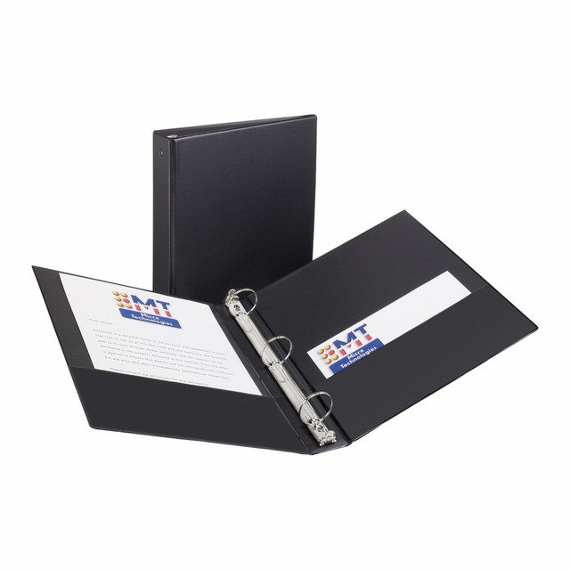 AVERY PRODUCTS CORPORATION 03401 Avery Economy 3-Ring Binder, 1 1/2in Round Rings, 51% Recycled, Black AVERY PRODUCTS CORPORATION 03401 Avery Economy 3-Ring Binder, 1 1/2in Round Rings, 51% Recycled, Black