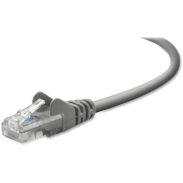 BELKIN, INC. A3L791-100 Belkin Cat5e Network Cable - RJ-45 Male Network - RJ-45 Male Network - 100ft - Gray