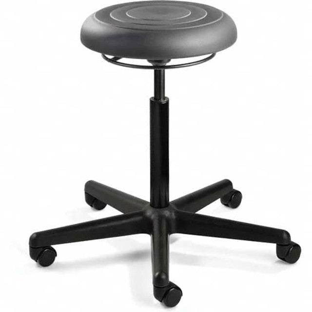 Bevco J3300-GRP Adjustable Backless Stool: Polyurethane, 25" Seat Width, 25" Seat Depth