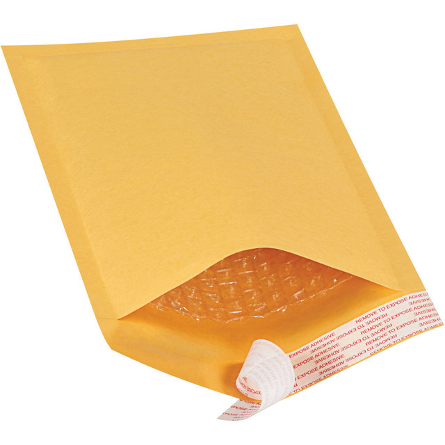 B O X MANAGEMENT, INC. B852SS25PK Partners Brand Kraft Self-Seal Bubble Mailers, #00, 5in x 10in, Pack Of 25