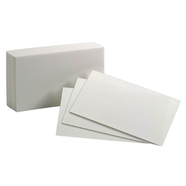 TOPS BRANDS Oxford 30  Index Cards, Blank, 3in x 5in, White, Pack Of 100