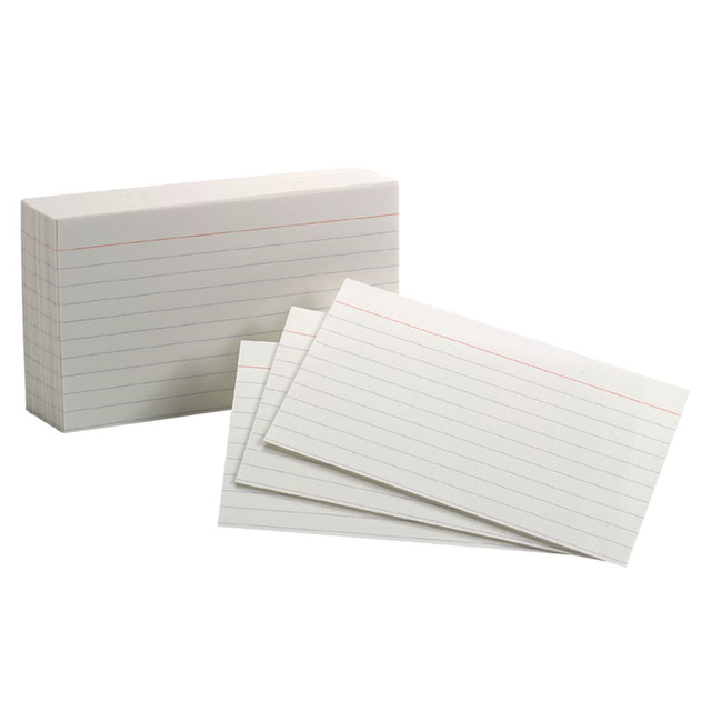 TOPS BRANDS 31 Oxford Index Cards, Ruled, 3in x 5in, White, Pack Of 100 TOPS BRANDS 31 Oxford Index Cards, Ruled, 3in x 5in, White, Pack Of 100