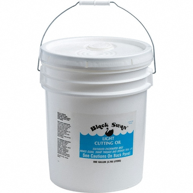 Black Swan 05040 Pipe Cutting & Threading Oil; Oil Type: Thread Cutting Oil ; Container Type: Pail ; Container Size: 5 Gal. ; For Use With: High Speed Machines; High Speed Machines ; PSC Code: 9150