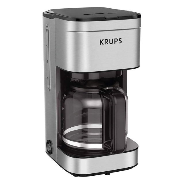 T-FAL/WEAREVER KM203D50 KRUPS Simply Brew 10-Cup Programmable Coffee Maker, Silver