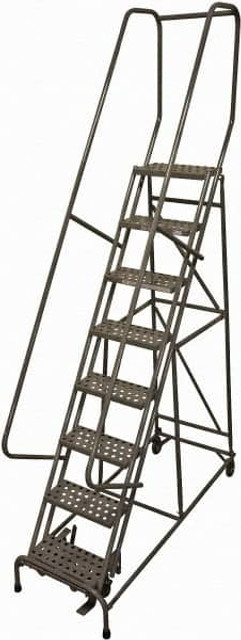 Cotterman D0460096-21 Steel Rolling Ladder: 8 Step