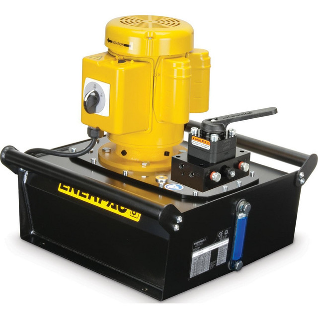 Enerpac ZE3420MB Power Hydraulic Pumps & Jacks; Type: Electric Hydraulic Pump ; 1st Stage Pressure Rating: 10000psi ; 2nd Stage Pressure Rating: 10000psi ; Pressure Rating (psi): 10000 ; Oil Capacity: 5 gal ; Actuation: Double Acting