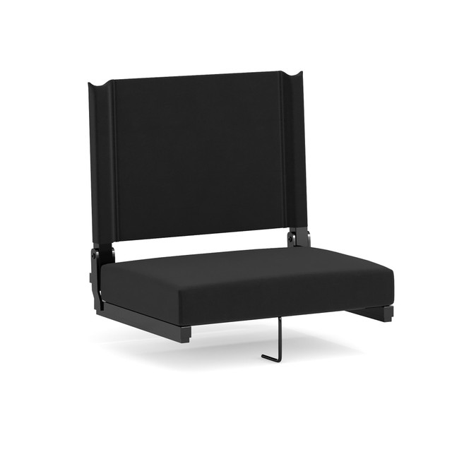 FLASH FURNITURE XUSTABK  Grandstand Comfort Seat, Black