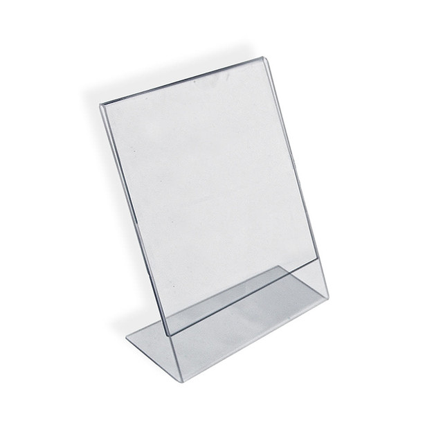 AZAR DISPLAYS 112710 Acrylic L-Shaped Sign Holders, 14in x 11in, Clear, Pack Of 10 AZAR DISPLAYS 112710 Acrylic L-Shaped Sign Holders, 14in x 11in, Clear, Pack Of 10