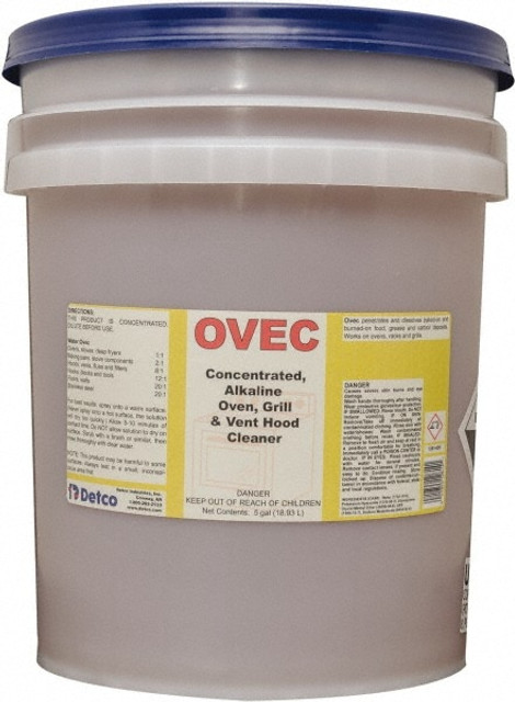 Detco 1261-005 Ovec, 5 Gal Pail, Oven & Grill Cleaner