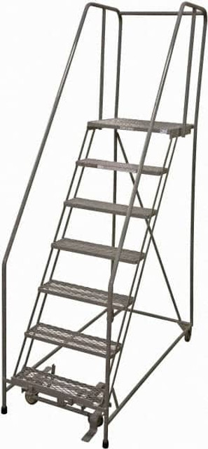 Cotterman D0460093-16 Steel Rolling Ladder: 7 Step