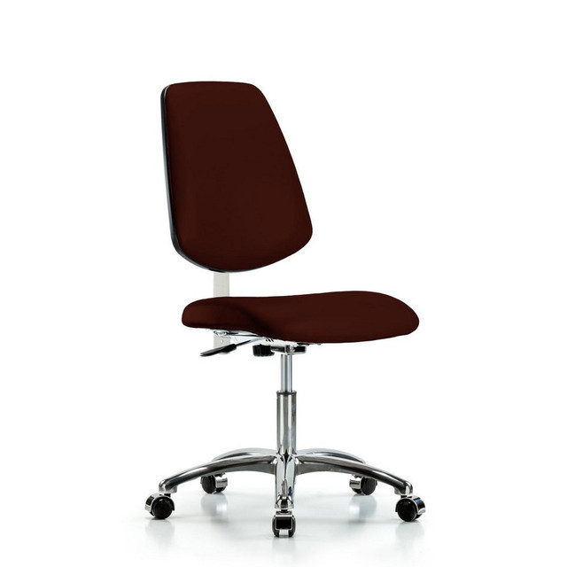 Blue Ridge Ergonomics MSC43742 Task Chair: Vinyl, Burgundy