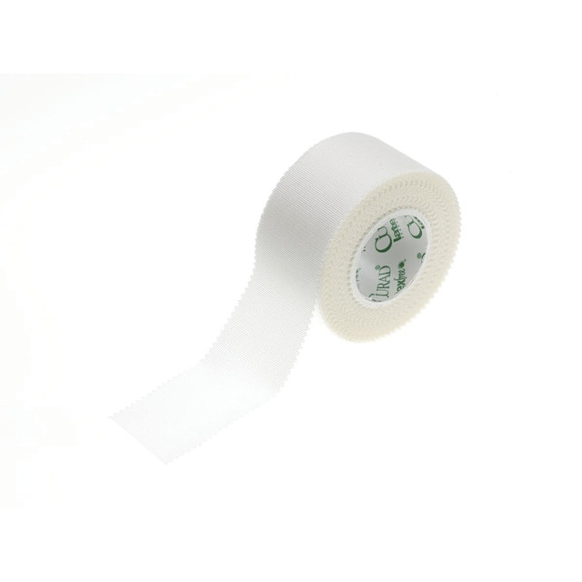 Curad MIINON270101 Cloth Silk Adhesive Tape, 1in x 10 Yd., 12 rolls/box, White Curad MIINON270101 Cloth Silk Adhesive Tape, 1in x 10 Yd., 12 rolls/box, White