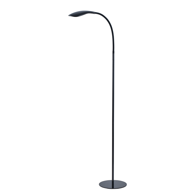 AMAX INCORPORATED VLED1502-BKF Bostitch Gooseneck LED Floor Lamp, 72inH, Black