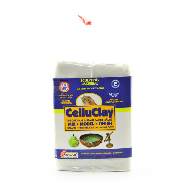 ACTIVA PRODUCTS, INC. 205 Activa Products Celluclay Instant Papier Mache, 5 Lb, Bright White ACTIVA PRODUCTS, INC. 205 Activa Products Celluclay Instant Papier Mache, 5 Lb, Bright White