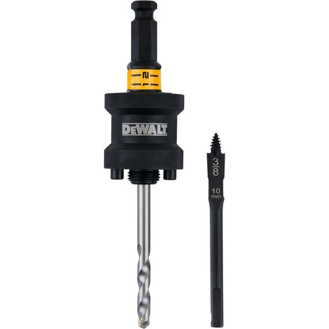 DeWALT DAH9912CPBM Hole-Cutting Tool Arbors; Tool Compatibility: Hole Saws ; Hole Saw Compatibility: All Threaded Hole Saws ; Minimum Saw Diameter Compatibility: 1.25in ; Maximum Saw Diameter Compatibility: 6in ; Integral Pilot Type: Pilot Drill ; Ar