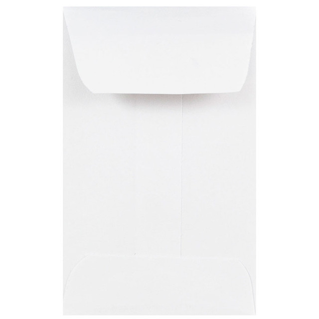 JAM PAPER AND ENVELOPE 122326658 JAM Paper Coin Envelopes, #1, Gummed Seal, White, Pack Of 100 Envelopes