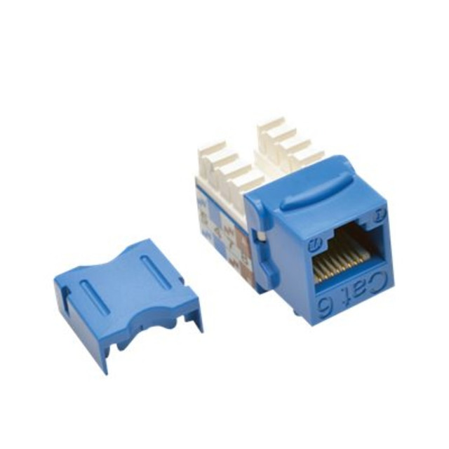 TRIPP LITE N238-025-BL  Cat6/Cat5e 110 Punch Down Keystone Jack - Modular insert - CAT 6 - RJ-45 - blue - TAA Compliant (pack of 25)