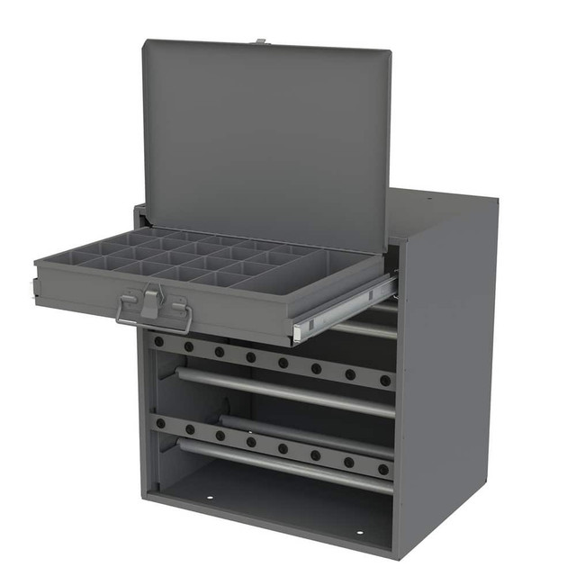 Durham 297B-95 Wire Spool Storage Cabinet Rack: 24 lb Capacity, 3 Levels