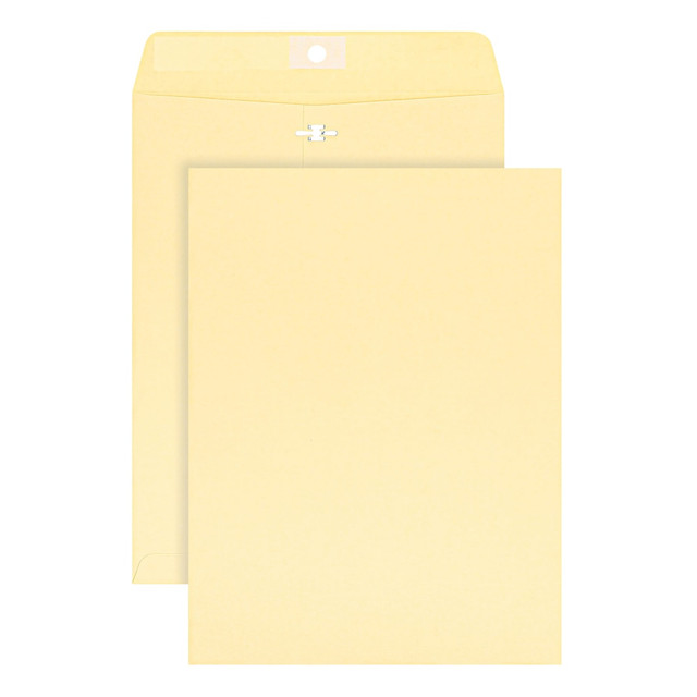 Large clasp envelopes are a staple in any office. Whether you need to mail a large document or just keep the pages of your annual report together in your desk, these Office Depot manila clasp envelopes can help.  Reinforced metal clasp closure helps secure your documents inside the brown envelopes.  Ideal for filing, storage or mailing, these Office Depot clasp manila envelopes (9in x 12in) serve a variety of functions.  Office Depot clasp manila envelopes box of 100 includes envelopes with reinforced eyelets for durability.