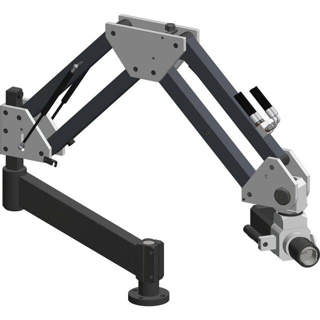 Flexarm GHM-60 Hydraulic Tapping Arms; Maximum Tapping Capacity in Aluminum (Inch): 2 ; Maximum Tapping Capacity in Mild Steel (Inch): 2 ; Maximum Tapping Capacity in Steel (Inch): 1-5/8 ; Arm Reach (Inch): 84 ; Torque (Ft/Lb): 811.0000 ; Speed (RPM)