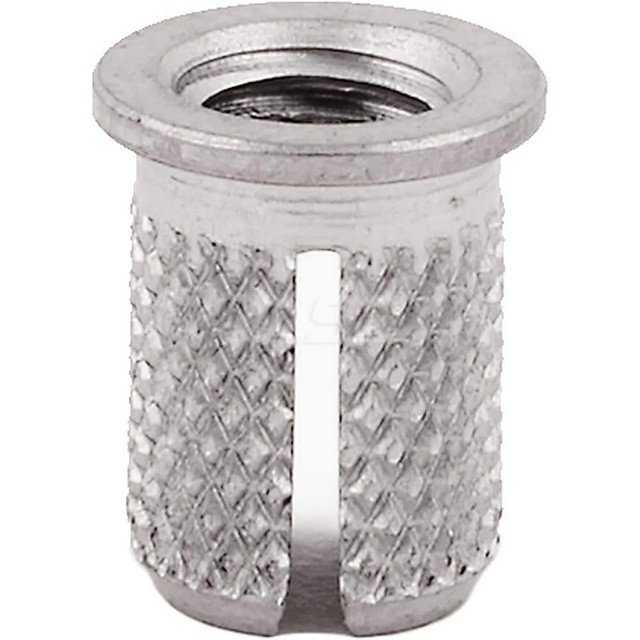 E-Z LOK 260-M6-CR Press Fit Threaded Inserts; Product Type: Flanged ; Material: Stainless Steel ; Drill Size: 0.3130 ; Finish: Uncoated ; Thread Size: M6 ; Thread Pitch: 1.0