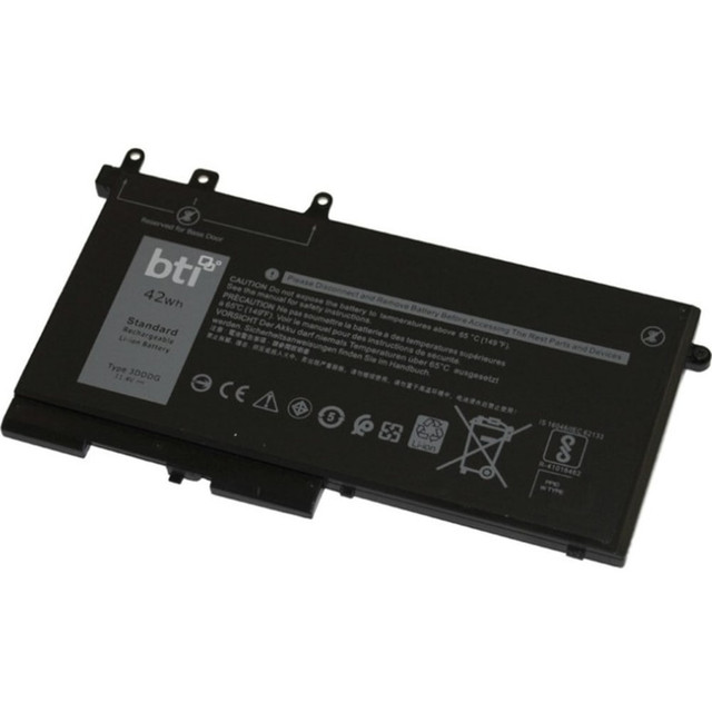 BATTERY TECHNOLOGY, INC. 3DDDG-BTI BTI 3DDDG-BTI - Notebook battery (equivalent to: Dell 3DDDG, Dell 03DDDG, Dell 03VC9Y, Dell 049XH, Dell 3VC9Y, Dell 451-BBZP) - lithium polymer - 3-cell - 3684 mAh - 42 Wh - for Dell Latitude 5280, 5480, 5495, 5580 BATTERY TECHNOLOGY, INC. 3DDDG-BTI BTI 3DDDG-BTI - Notebook battery (equivalent to: Dell 3DDDG, Dell 03DDDG, Dell 03VC9Y, Dell 049XH, Dell 3VC9Y, Dell 451-BBZP) - lithium polymer - 3-cell - 3684 mAh - 42 Wh - for Dell Latitude 5280, 5480, 5495, 5580