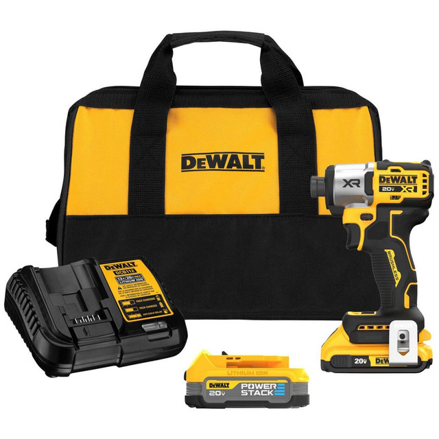 DeWALT DCF845D1E1 Impact Drivers; Voltage: 20.00 ; Handle Type: Pistol Grip ; Drive Size: 1/4in (Inch); Speed (RPM): 3400 ; Number Of Speeds: Variable Speed ; Torque (Ft/Lb): 152.00